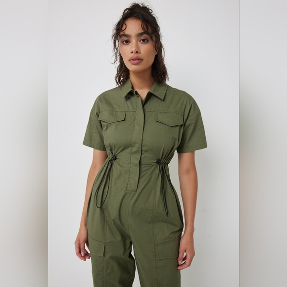 BNWT ARDENE CARGO PARACHUTE JUMPSUIT SZ XS - Picture 3 of 5